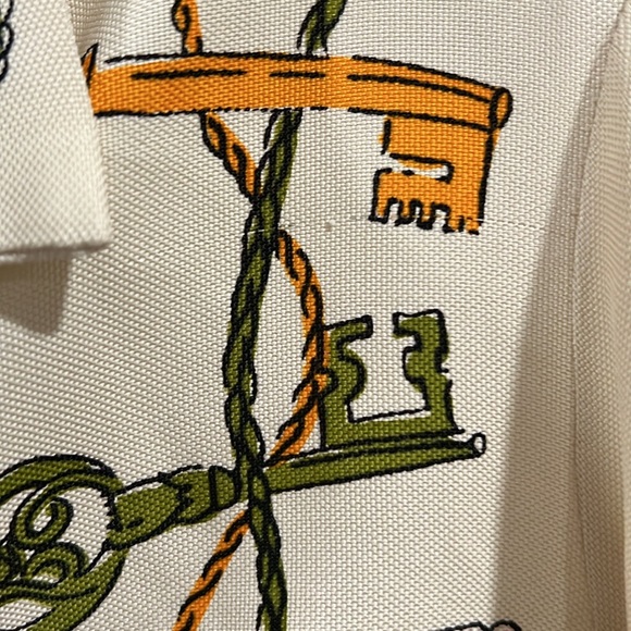 Vintage Blouse - 9/10, union made, keys, ribbon, rope - Picture 11 of 15